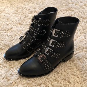 Studded Buckle Booties